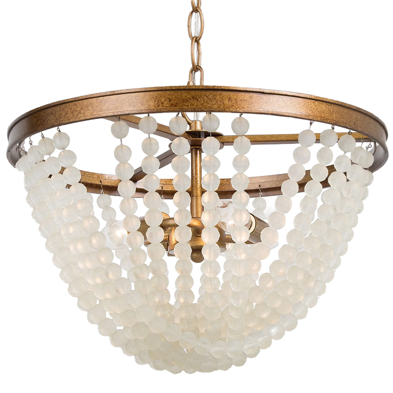 Круглая люстра с подвесками в виде круглых прозрачных бусин Transparent Beads Chandelier Бронза Прозрачный Круглая люстра с подвесками в виде круглых прозрачных бусин Transparent Beads Chandelier Бронза Прозрачный в Твери | Loft Concept
