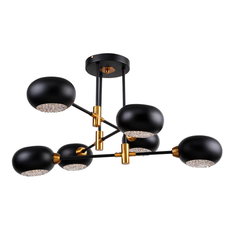 Потолочный светильник Lamp Solar System 6 Черный матовый Золотой Потолочный светильник Lamp Solar System 6 Черный матовый Золотой в Твери | Loft Concept