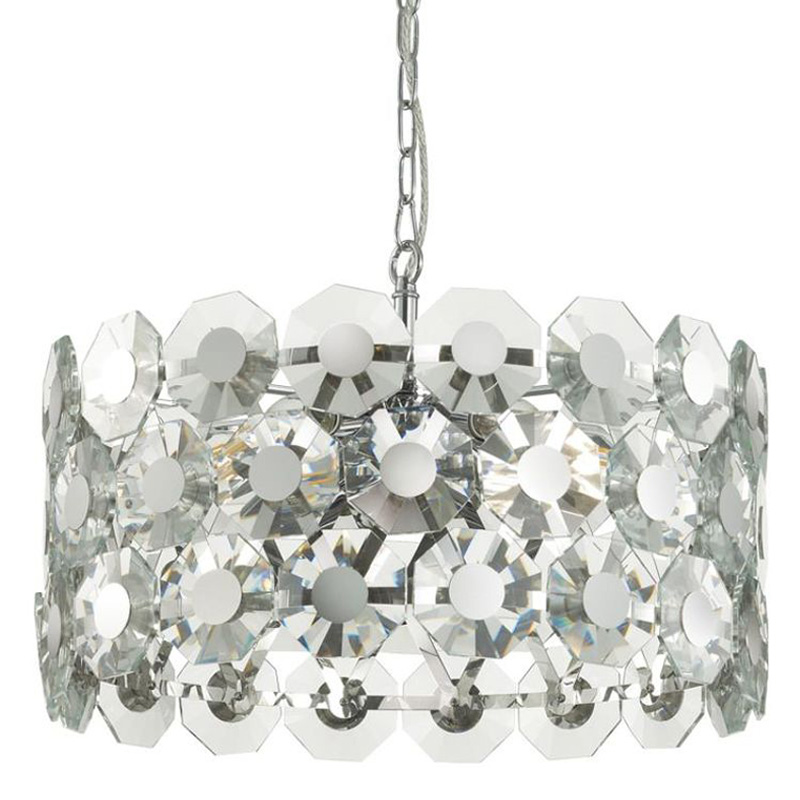 Люстра Crystal Octagons Chrome Хром Прозрачное Стекло Люстра Crystal Octagons Chrome Хром Прозрачное Стекло в Твери | Loft Concept