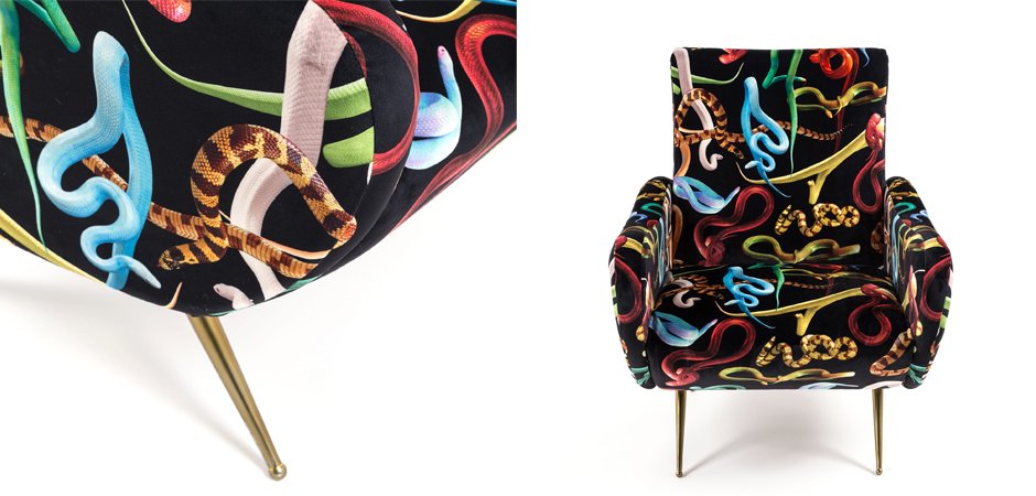 Кресло Seletti Armchair Snakes Design: Toiletpaper Кресло Seletti Armchair Snakes Design: Toiletpaper - Loft-Concept в Твери