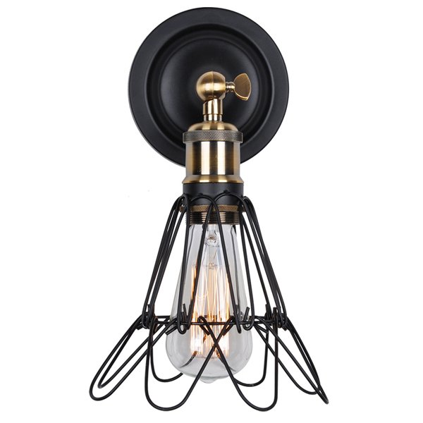 Бра Loft Cage Pendant II Черный матовый Бронза Бра Loft Cage Pendant II Черный матовый Бронза в Твери | Loft Concept