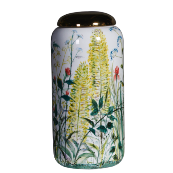 Ваза настольная Flower Yellow Белый Зеленый Ваза настольная Flower Yellow Белый Зеленый в Твери | Loft Concept