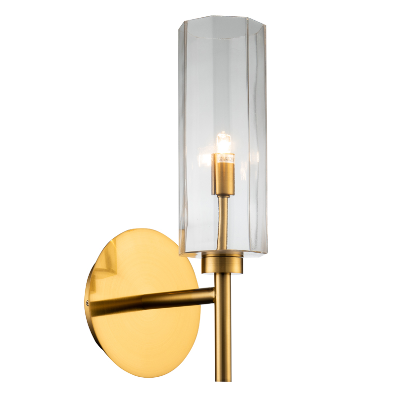 Бра Claudine Sconce Латунь Прозрачный Бра Claudine Sconce Латунь Прозрачный в Твери | Loft Concept