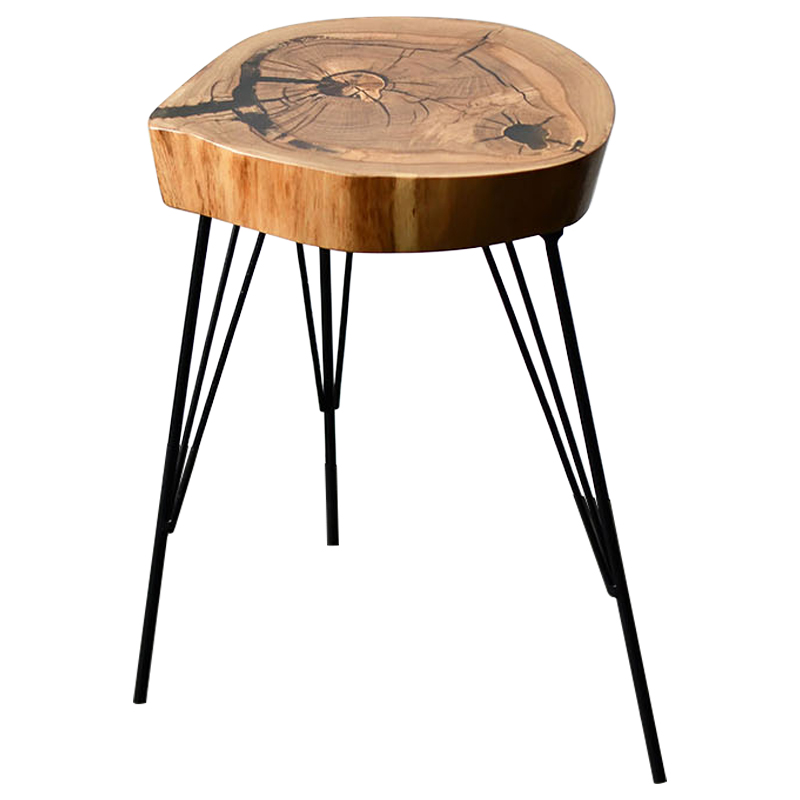 Приставной стол Kaylum Industrial Metal Rust Side Table Светлый дуб Черный Приставной стол Kaylum Industrial Metal Rust Side Table Светлый дуб Черный в Твери | Loft Concept