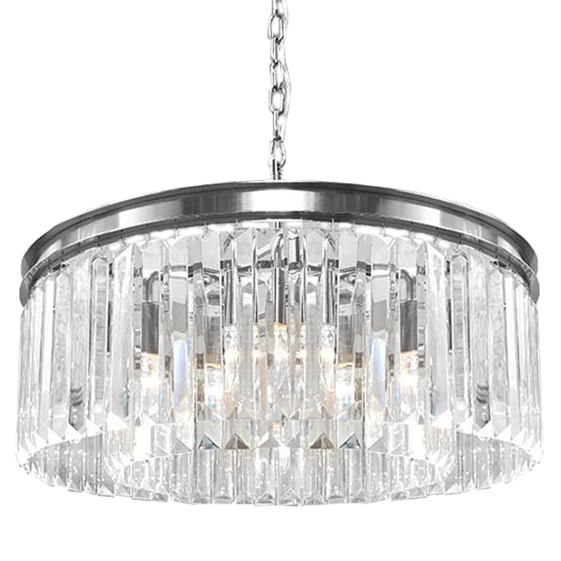 Люстра RH Odeon Chandelier Silver 65 Прозрачное Стекло Серебряный Люстра RH Odeon Chandelier Silver 65 Прозрачное Стекло Серебряный в Твери | Loft Concept