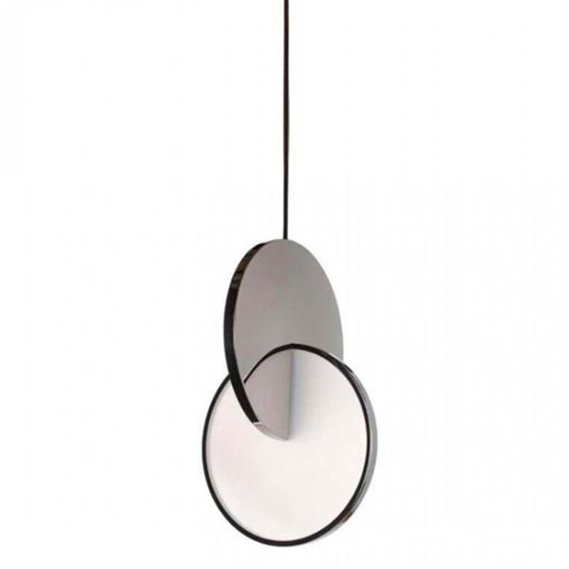 Подвесной светильник Eclipse Pendant Light Сhrome Хром Белый Подвесной светильник Eclipse Pendant Light Сhrome Хром Белый в Твери | Loft Concept