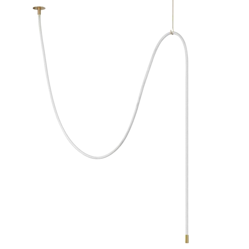 Подвесной Светильник LUKE LAMPCO TRACER LAMP 4м Белый Золотой Подвесной Светильник LUKE LAMPCO TRACER LAMP 4м Белый Золотой в Твери | Loft Concept