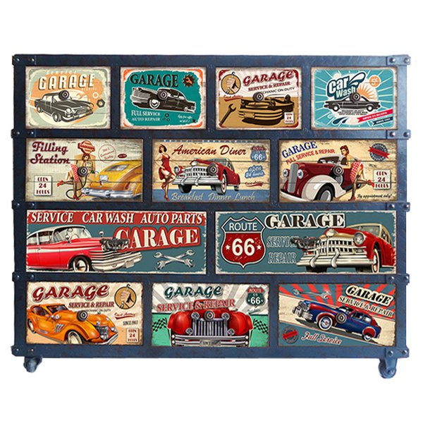 Комод металлический в стиле лофт Loft Retro Car Мульти Комод металлический в стиле лофт Loft Retro Car Мульти в Твери | Loft Concept