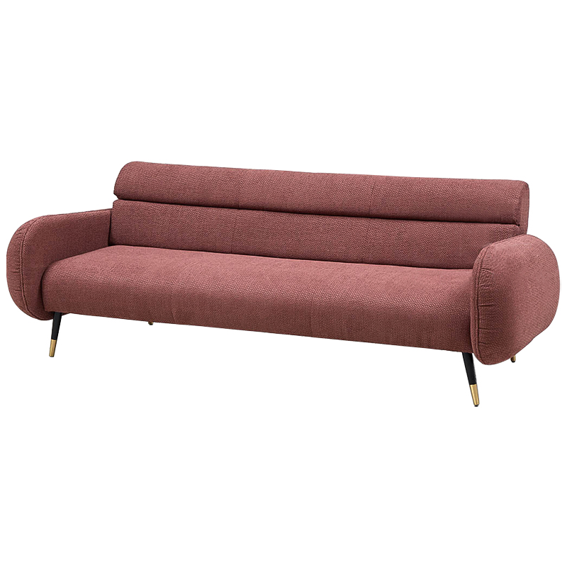 Диван Hebert Sofa Red L Красный Красный Черный Латунь Диван Hebert Sofa Red L Красный Красный Черный Латунь в Твери | Loft Concept