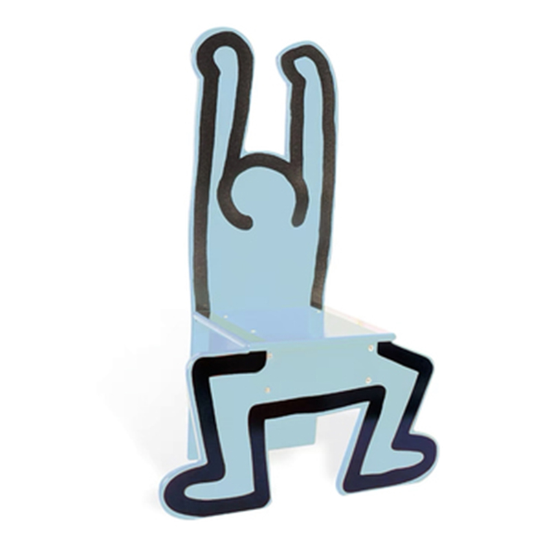 Детский стул Chaise Keith Haring Dancer Vilac Голубой Голубой Детский стул Chaise Keith Haring Dancer Vilac Голубой Голубой в Твери | Loft Concept