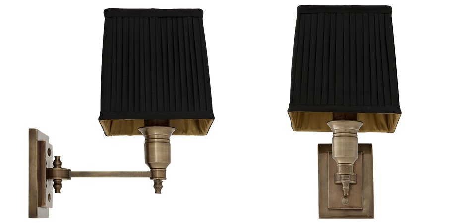 Бра Wall Lamp Lexington Single Brass+Black Бра Wall Lamp Lexington Single Brass+Black - Loft-Concept в Твери