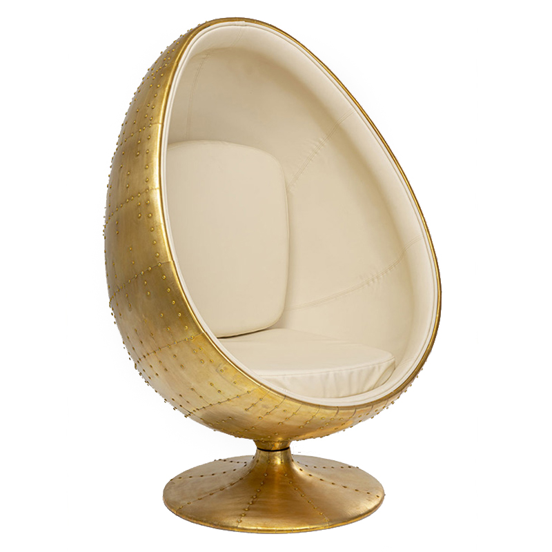 Кресло Copper Egg Медь Молочный Кресло Copper Egg Медь Молочный в Твери | Loft Concept