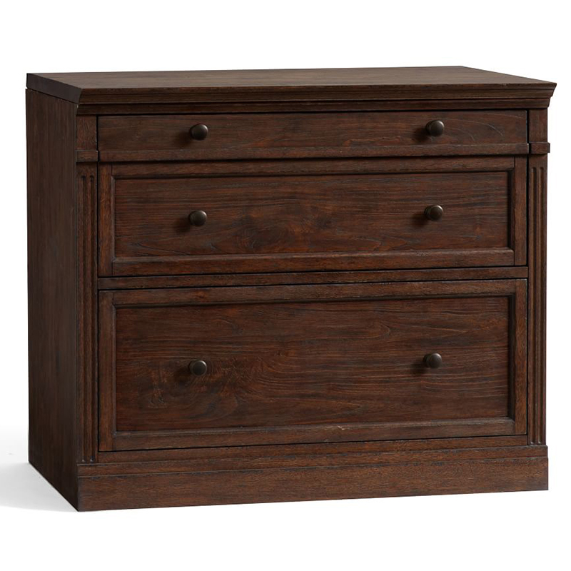 Комод с двумя ящиками Benjamin Chest of 2 Drawers Бежево-серый Белый Коричневый Черный Комод с двумя ящиками Benjamin Chest of 2 Drawers Бежево-серый Белый Коричневый Черный в Твери | Loft Concept