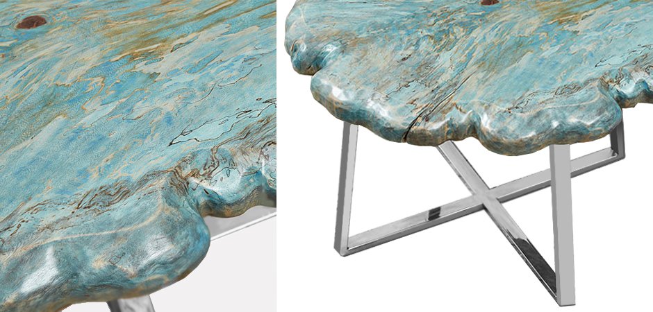 Приставной стол Melted Turquoise Приставной стол Melted Turquoise - Loft-Concept в Твери
