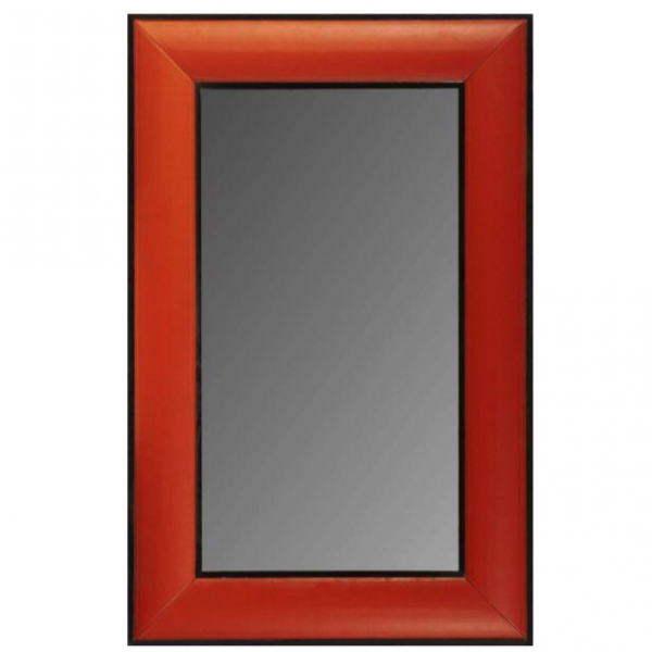 Зеркало настенное Leather Lux Mirror Square Red Красный Зеркало настенное Leather Lux Mirror Square Red Красный в Твери | Loft Concept