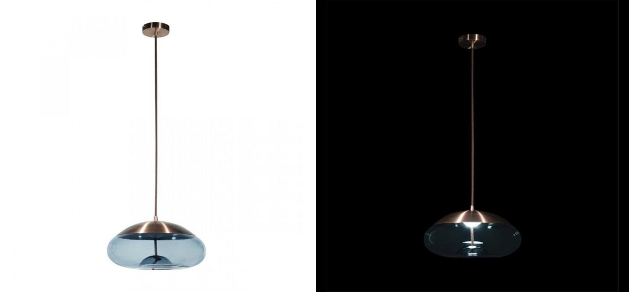 Подвесной светильник Brokis KNOT PC1037 Голубое стекло - фото №1