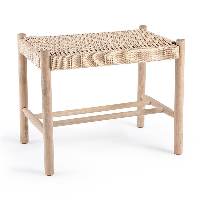 Банкетка Enzo Wicker Beige Banquet mini Бежевый Банкетка Enzo Wicker Beige Banquet mini Бежевый в Твери | Loft Concept