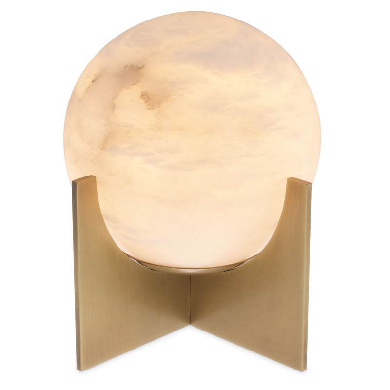 Настольная лампа Eichholtz Table Lamp Scorpios S Латунь Античная полированная Белый Настольная лампа Eichholtz Table Lamp Scorpios S Латунь Античная полированная Белый в Твери | Loft Concept