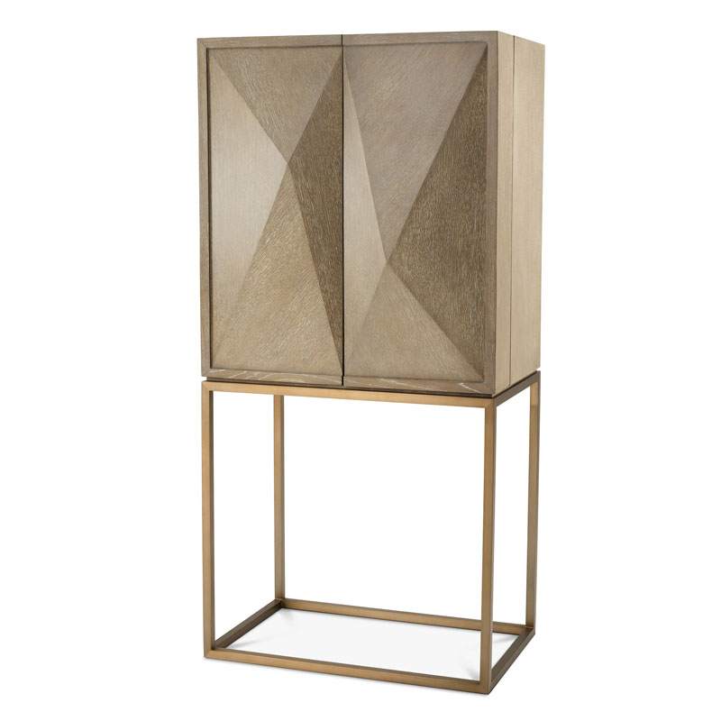 Шкаф для вина Eichholtz WINE CABINET HIGHLAND Белый дуб в Твери | Loft Concept 