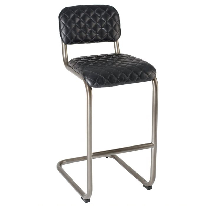 Барный стул Lavor Bar stool leather Черный Барный стул Lavor Bar stool leather Черный в Твери | Loft Concept