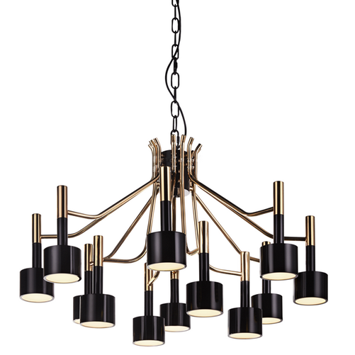 Люстра Delightfull Ella Suspension Selightfull Глянцевое золото Черный Белый Люстра Delightfull Ella Suspension Selightfull Глянцевое золото Черный Белый в Твери | Loft Concept
