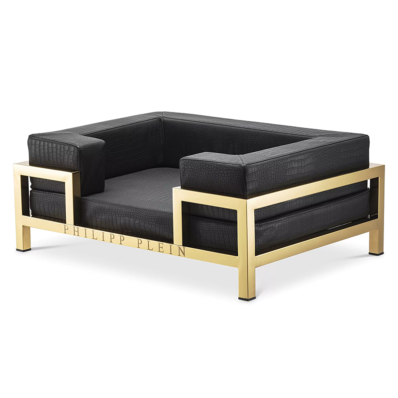 Лежанка для домашних животных Dogbed High Conic Limited L Gold Черный Золотой Лежанка для домашних животных Dogbed High Conic Limited L Gold Черный Золотой в Твери | Loft Concept