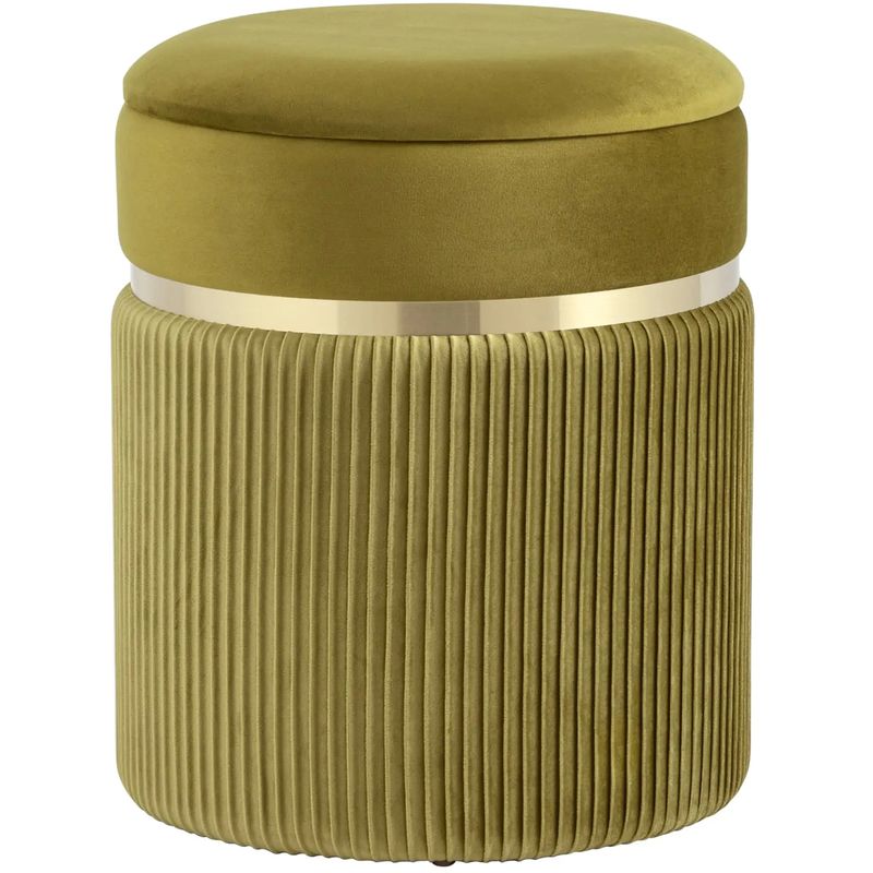 Пуф с ящиком оливковый Glossy Velor Оливковый Пуф с ящиком оливковый Glossy Velor Оливковый в Твери | Loft Concept