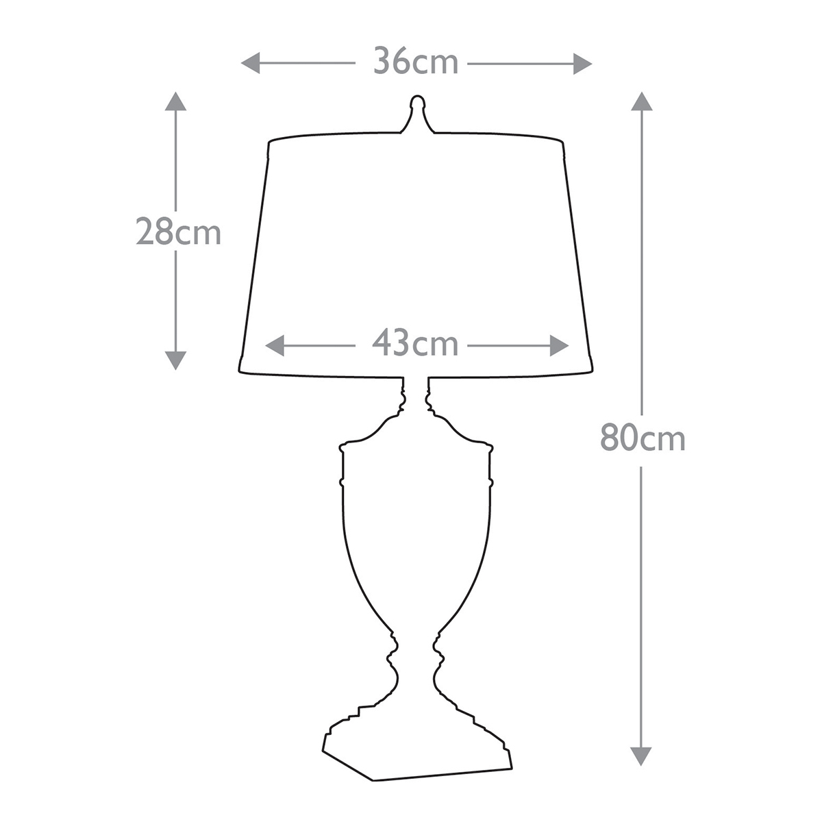 Настольная лампа со тканевым абажуром и прозрачным ребристым стеклянным основанием Quoizel в Твери