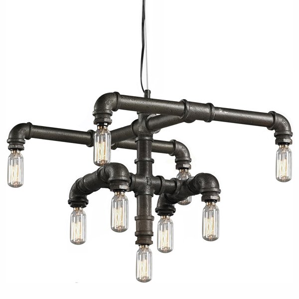 Люстра Water Pipe Connect T9 II Графит Люстра Water Pipe Connect T9 II Графит в Твери | Loft Concept