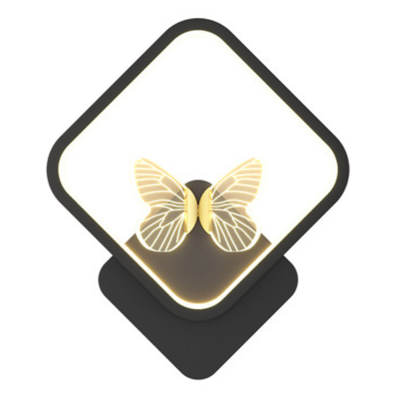 Бра Butterfly Black Rhombus Wall Lamp Прозрачный Черный Бра Butterfly Black Rhombus Wall Lamp Прозрачный Черный в Твери | Loft Concept