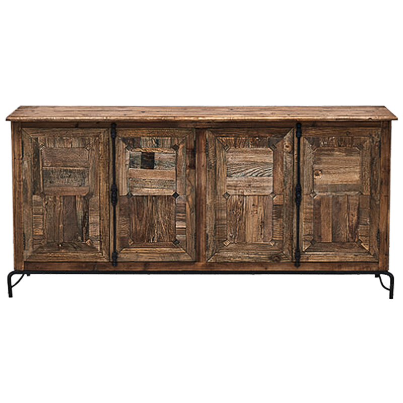 Комод деревянный в стиле Лофт Ennio Wood Commode Коричневый Черный Комод деревянный в стиле Лофт Ennio Wood Commode Коричневый Черный в Твери | Loft Concept