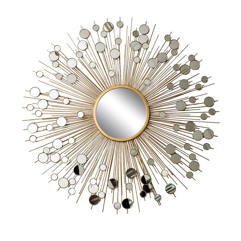 Зеркало-солнце Rays With Mirrors Золотой Зеркало-солнце Rays With Mirrors Золотой в Твери | Loft Concept