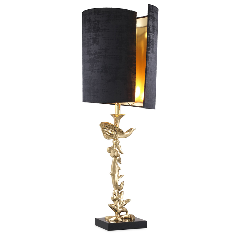 Настольная лампа Eichholtz Table Lamp Aras Латунь Черный Настольная лампа Eichholtz Table Lamp Aras Латунь Черный в Твери | Loft Concept