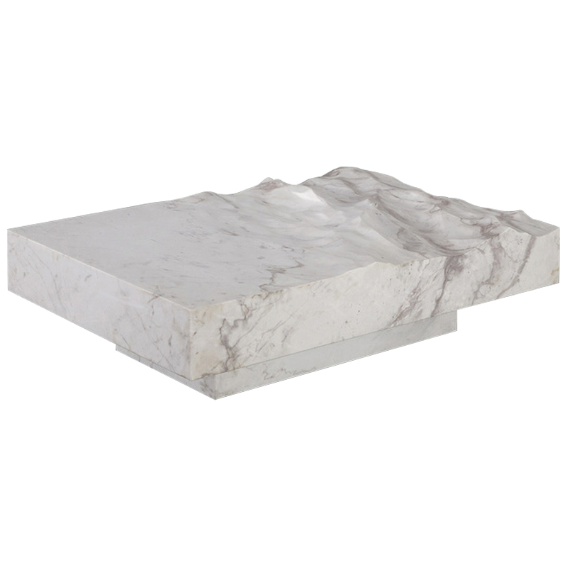 Дизайнерский журнальный стол Mathieu Lehanneur Sculpts Ocean Memories Square White Белый Мрамор Bianco Дизайнерский журнальный стол Mathieu Lehanneur Sculpts Ocean Memories Square White Белый Мрамор Bianco в Твери | Loft Concept