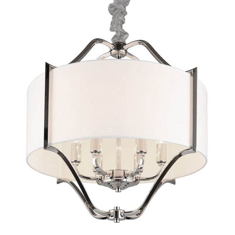 Люстра Mandeville Chandelier Белый Хром Люстра Mandeville Chandelier Белый Хром в Твери | Loft Concept