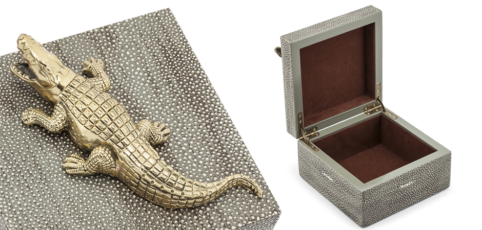 Шкатулка BOX KRIZIA CROCO SQ Шкатулка BOX KRIZIA CROCO SQ - Loft-Concept в Твери