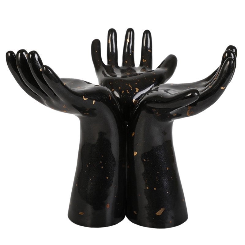 Статуэтка Hands Vase Черный Статуэтка Hands Vase Черный в Твери | Loft Concept