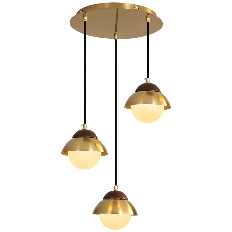 Люстра Roch Wooden Eco Light Chandelier Латунь Коричневый Белый Люстра Roch Wooden Eco Light Chandelier Латунь Коричневый Белый в Твери | Loft Concept