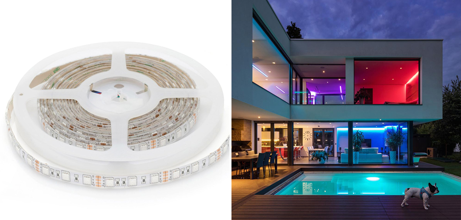 Светодиодная влагозащищенная лента 14,4W/m 60LED/m 5050SMD разноцветная 5M Светодиодная влагозащищенная лента 14,4W/m 60LED/m 5050SMD разноцветная 5M - Loft-Concept в Твери