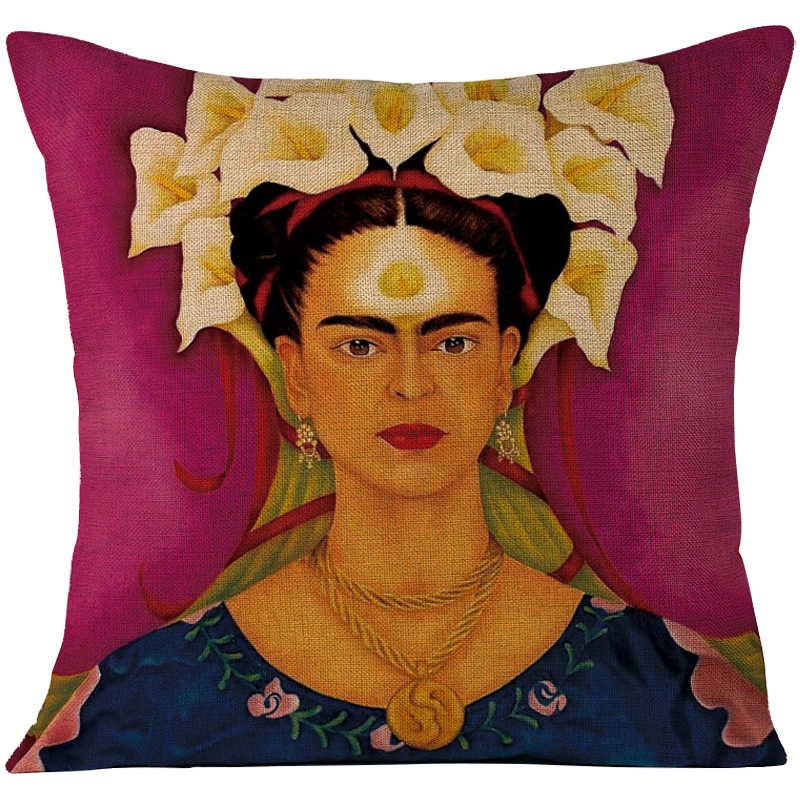 Декоративная подушка Frida Kahlo 11 Пурпурный Мульти Декоративная подушка Frida Kahlo 11 Пурпурный Мульти в Твери | Loft Concept