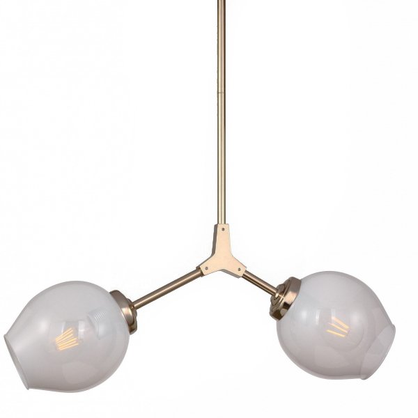 Люстра Branching Bubble Chandelier 2 Milk Прозрачный белый Золотой Люстра Branching Bubble Chandelier 2 Milk Прозрачный белый Золотой в Твери | Loft Concept