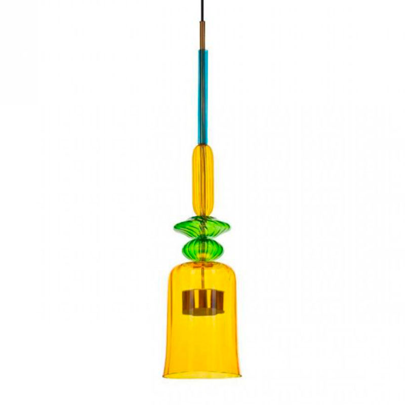Светильник Flauti Yellow Green D16 см Голубой Зеленый Желтый Светильник Flauti Yellow Green D16 см Голубой Зеленый Желтый в Твери | Loft Concept