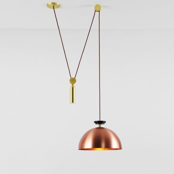Подвесной светильник Shape up Pendant Hemisphere Copper Латунь Медь Подвесной светильник Shape up Pendant Hemisphere Copper Латунь Медь в Твери | Loft Concept