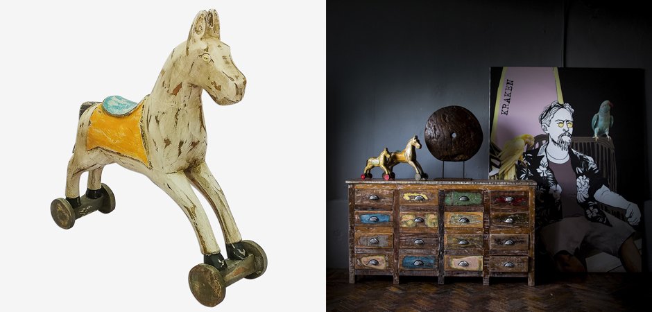 Статуэтка Wooden Horse Статуэтка Wooden Horse - Loft-Concept в Твери