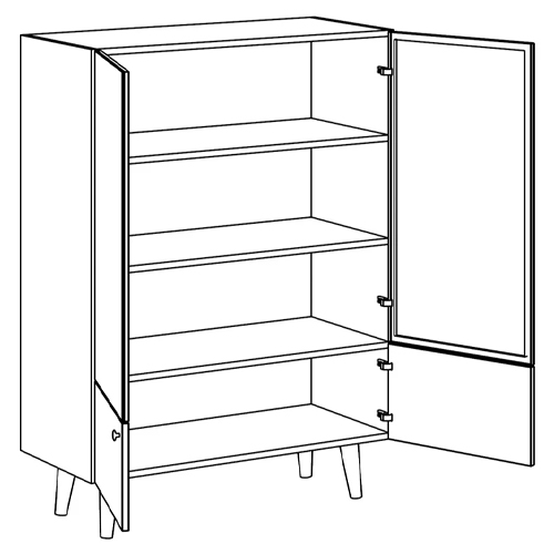 Витрина с изображением на дверцах Elise Cupboard Витрина с изображением на дверцах Elise Cupboard в Твери
