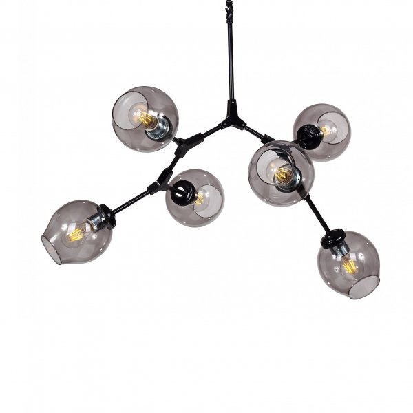Люстра Branching Bubble Chandelier 6 Black Черный Люстра Branching Bubble Chandelier 6 Black Черный в Твери | Loft Concept