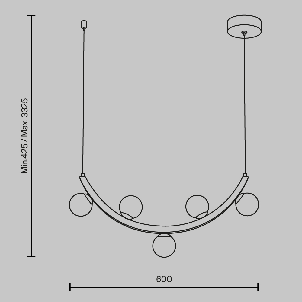 Люстра подвесная Ambre 3000К 12Вт в Твери