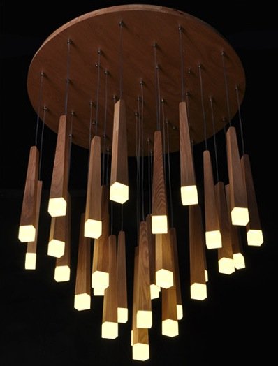 Люстра Wooden Glowworm Round Люстра Wooden Glowworm Round в Твери | Loft Concept