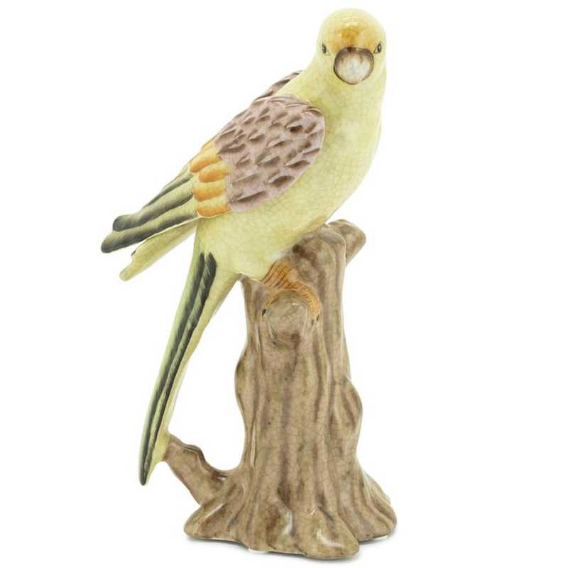 Статуэтка Parrot With Trunk Left Мульти Желтый Коричневый Статуэтка Parrot With Trunk Left Мульти Желтый Коричневый в Твери | Loft Concept