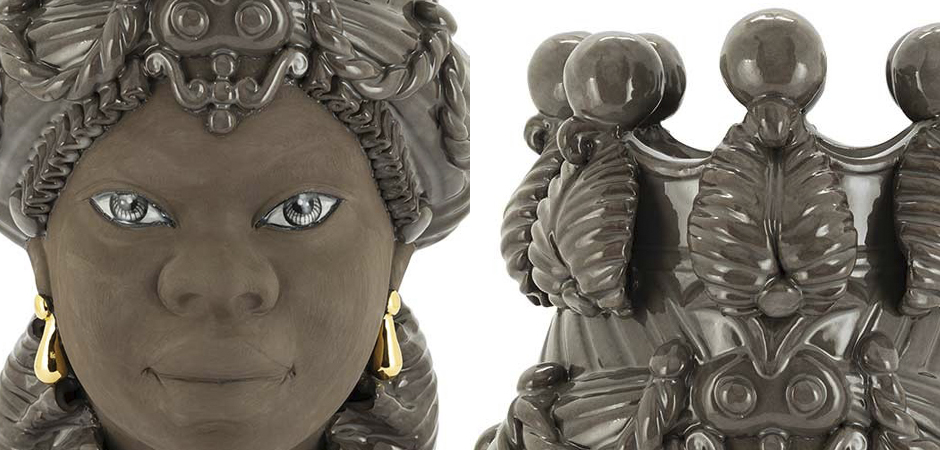 Ваза VASE MORO BIG LADY BLACK MUD Ваза VASE MORO BIG LADY BLACK MUD - Loft-Concept в Твери